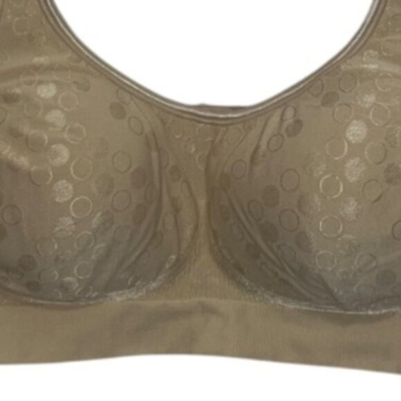 Bali Comfort Revolution Full Coverage Bra XL Beige 3488 Wireless Everyday - Picture 4 of 6